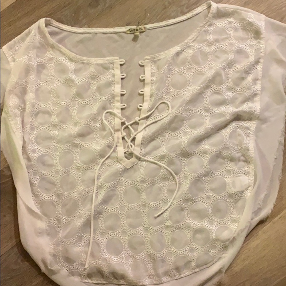 Comfy white dressy shirt